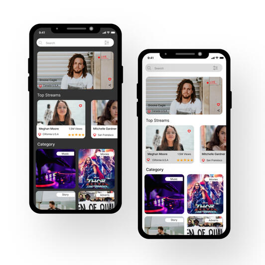 A live show streaming app